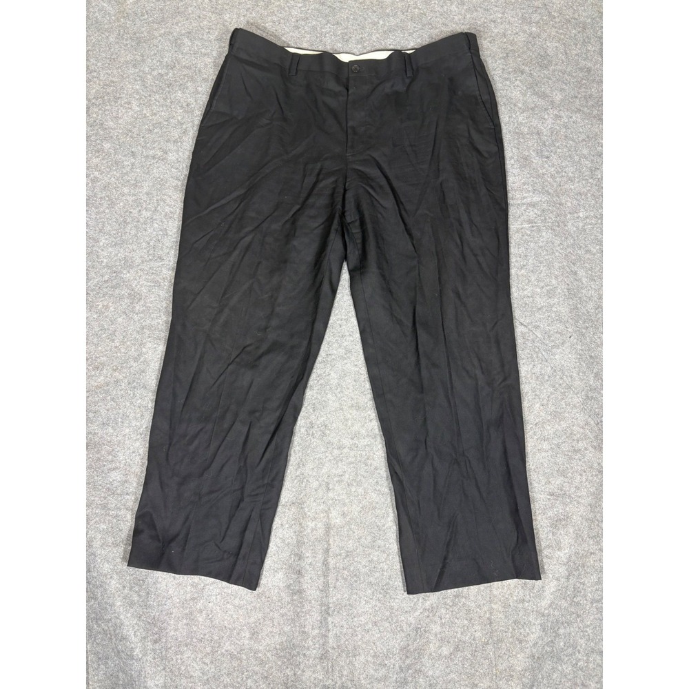 LLBean Men's Black Wool Comfort‎ Waist Dress Pants Size 40x34